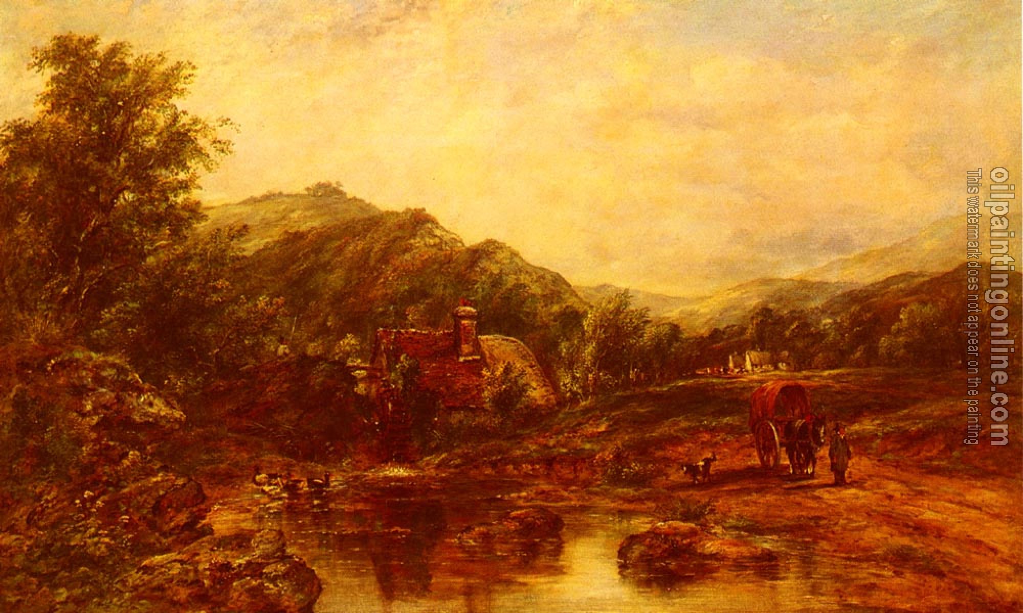 Watts, Frederick Waters - A Mill Stream Among The Hills
